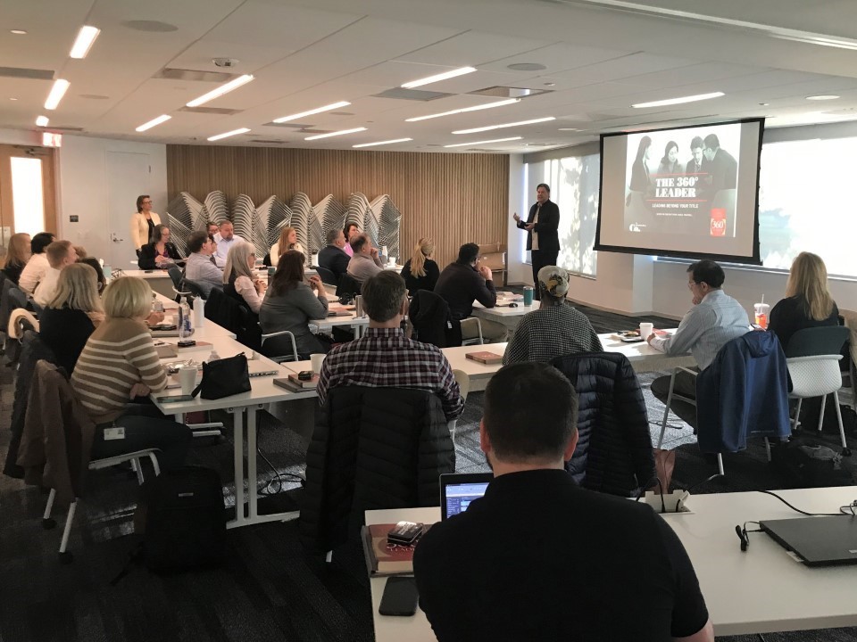Employees grow their leadership skills through professional development seminars in the Malvern, PA headquarters. 