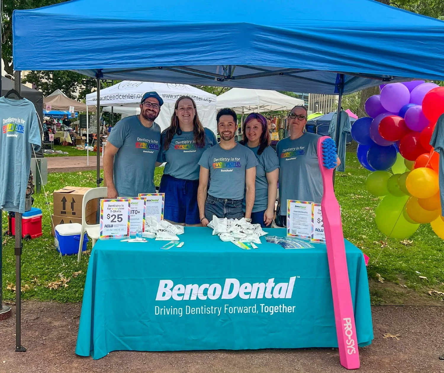 Associate Resource Group members proudly volunteer at Pridefest