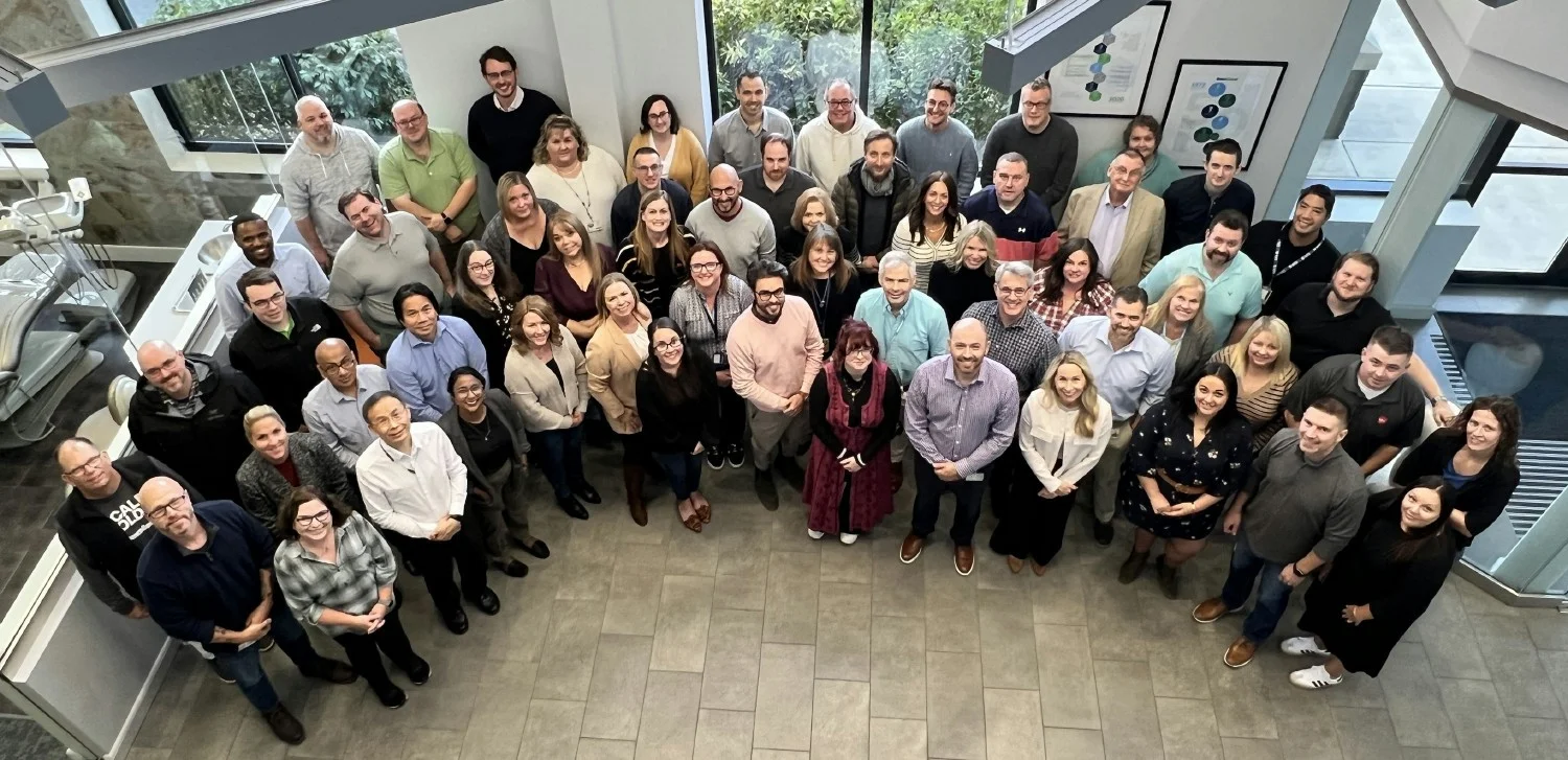 A Benco project team gathers in person quarterly for a week of development and collaboration