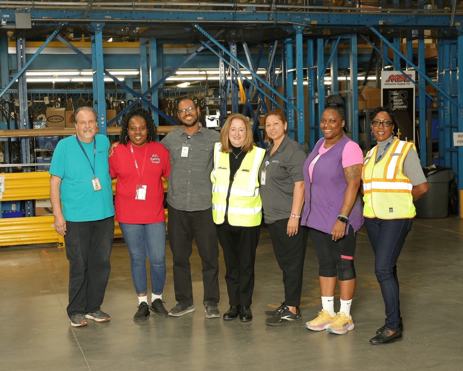 President and Chief Operating Officer Martina McIsaac with MSC associates at the Atlanta, Ga., CFC.
