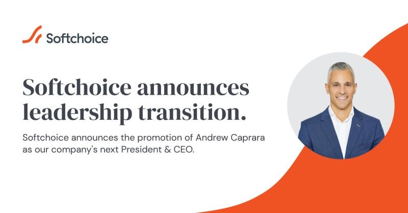 The announcement of our new CEO, Andrew Caprara.