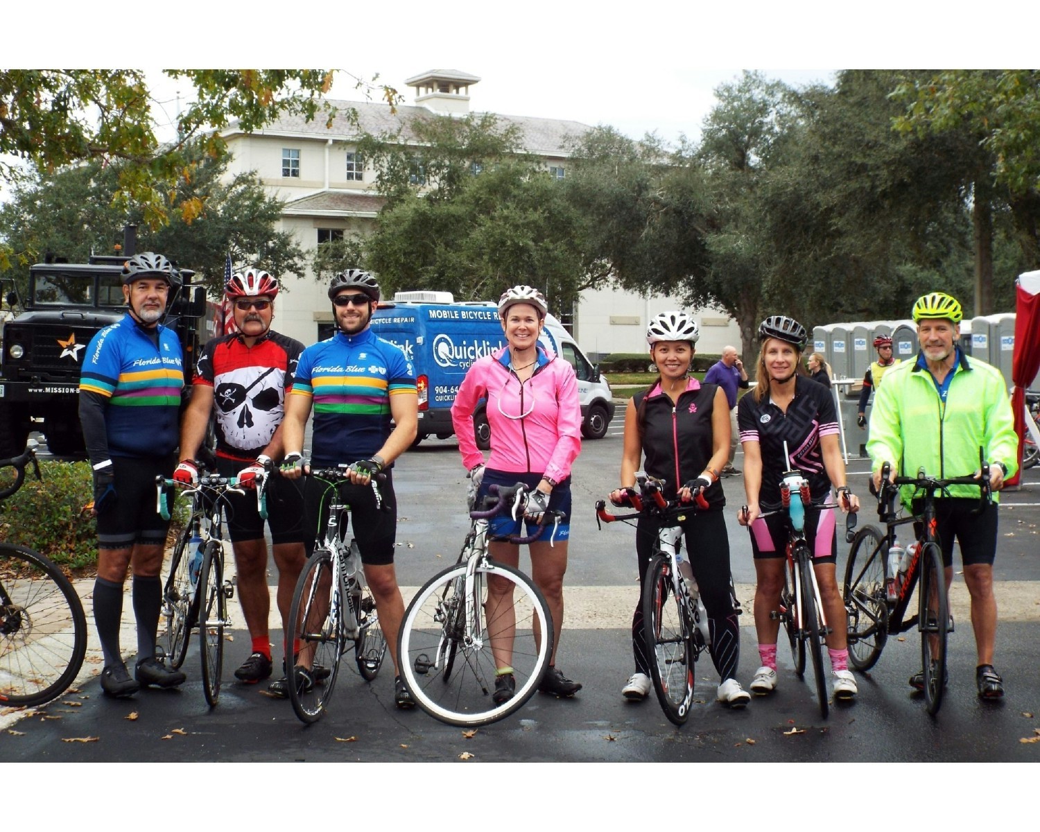 Florida Blue Cycling Team at the American Diabetes Association Tour de Cure start line