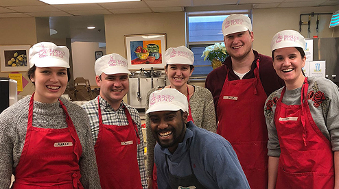 Boston employees giving back at Rosie's Place, the first women-only shelter in the United States.