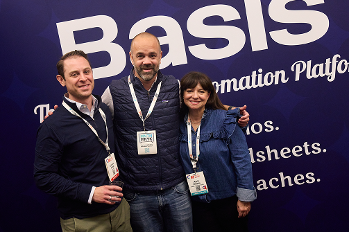 Some of our execs repping Basis at an industry networking event.