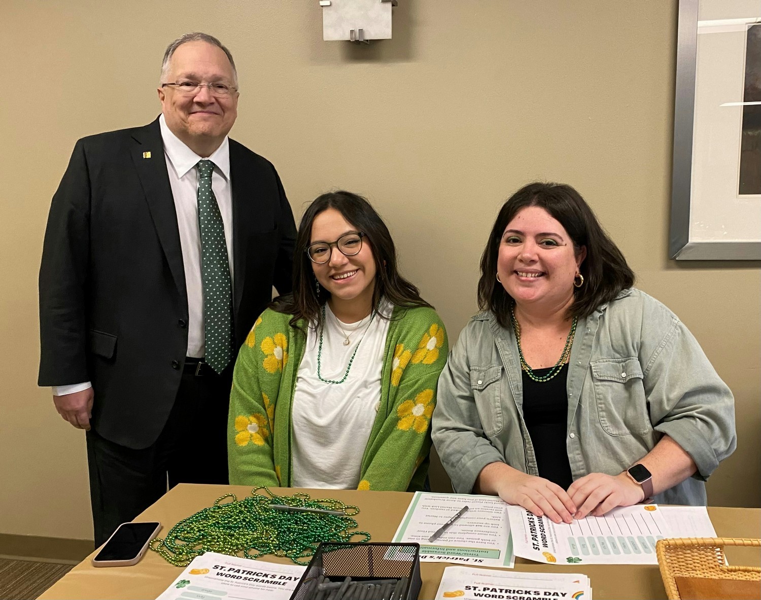 CEO John Carona with Mariel Link and Anne Brumbalow