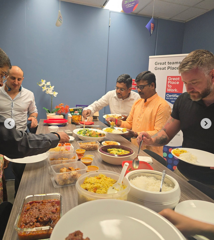 Singapore office came together for a vibrant team potluck