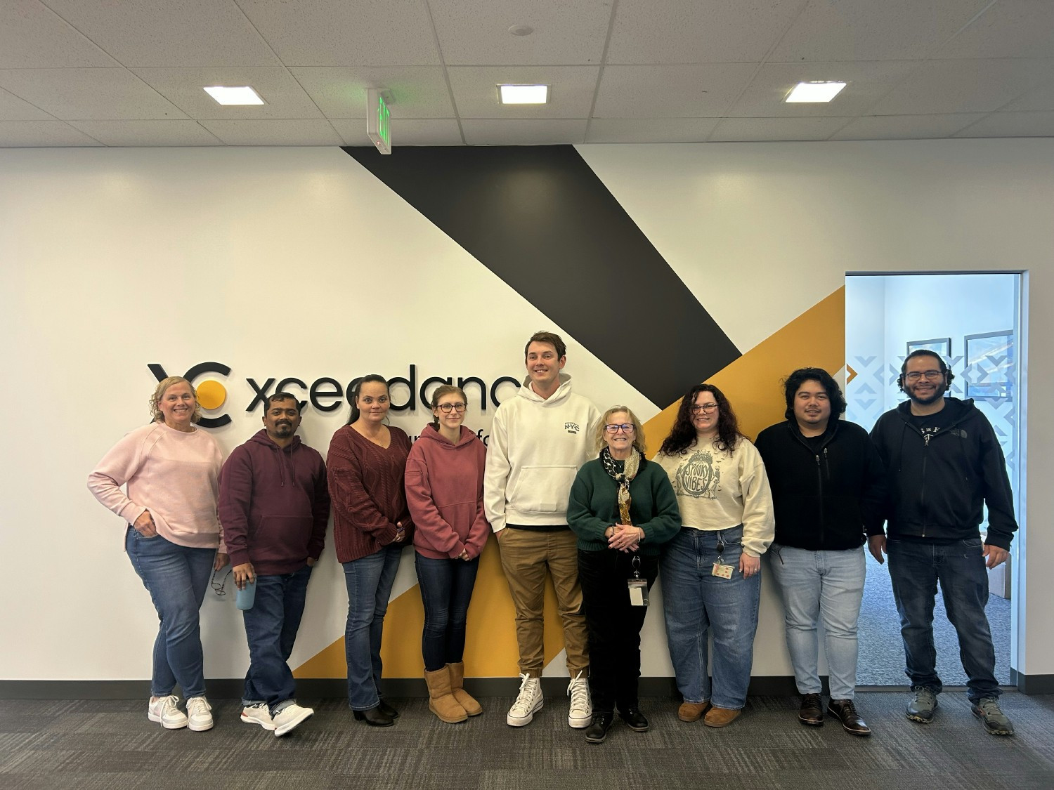 US team at their office