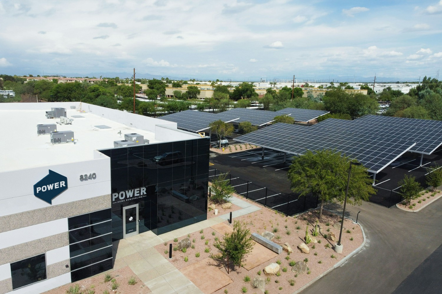 In addition to POWER’s energy-saving offerings, its Phoenix location is powered by renewable energy through solar panels