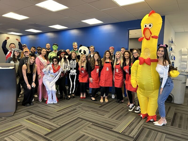 Kforce's Federal Tech team celebrating Halloween. 