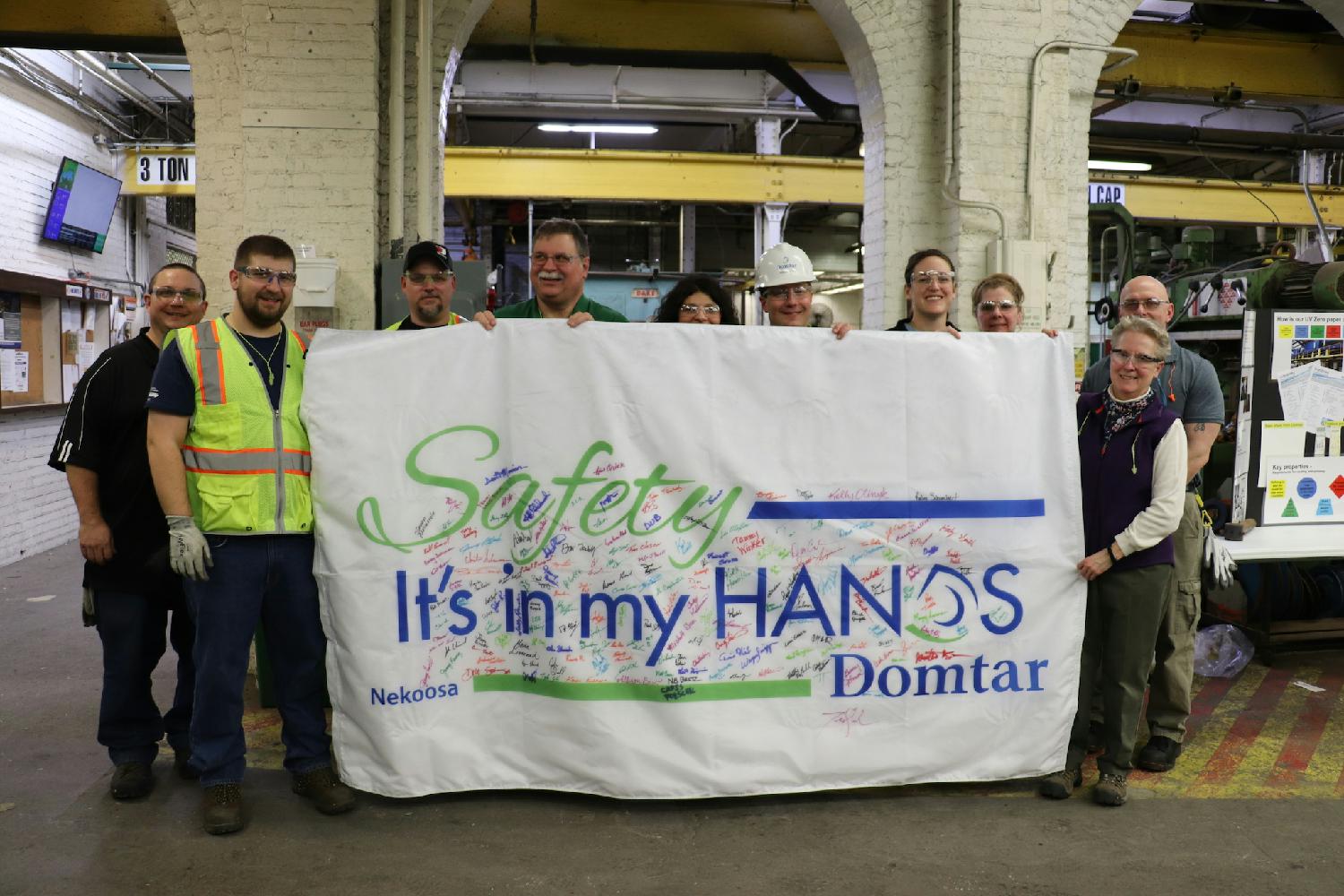 Employees at our mill in Nekoosa, WI, participating in our annual Safety Week.