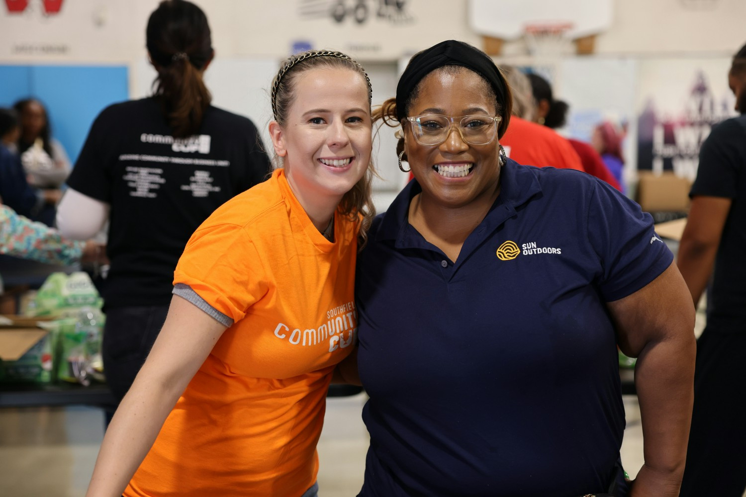 Sun team members enjoying time spent giving back to the community!