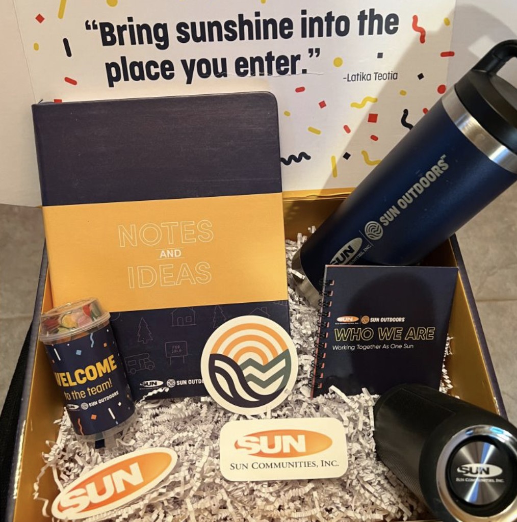 We celebrate new team members with our warm and fun welcome box, embracing them into the Sun family!