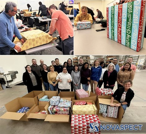 Novaspect teamed up with the Schaumburg Township to make the season a little brighter for families in need.