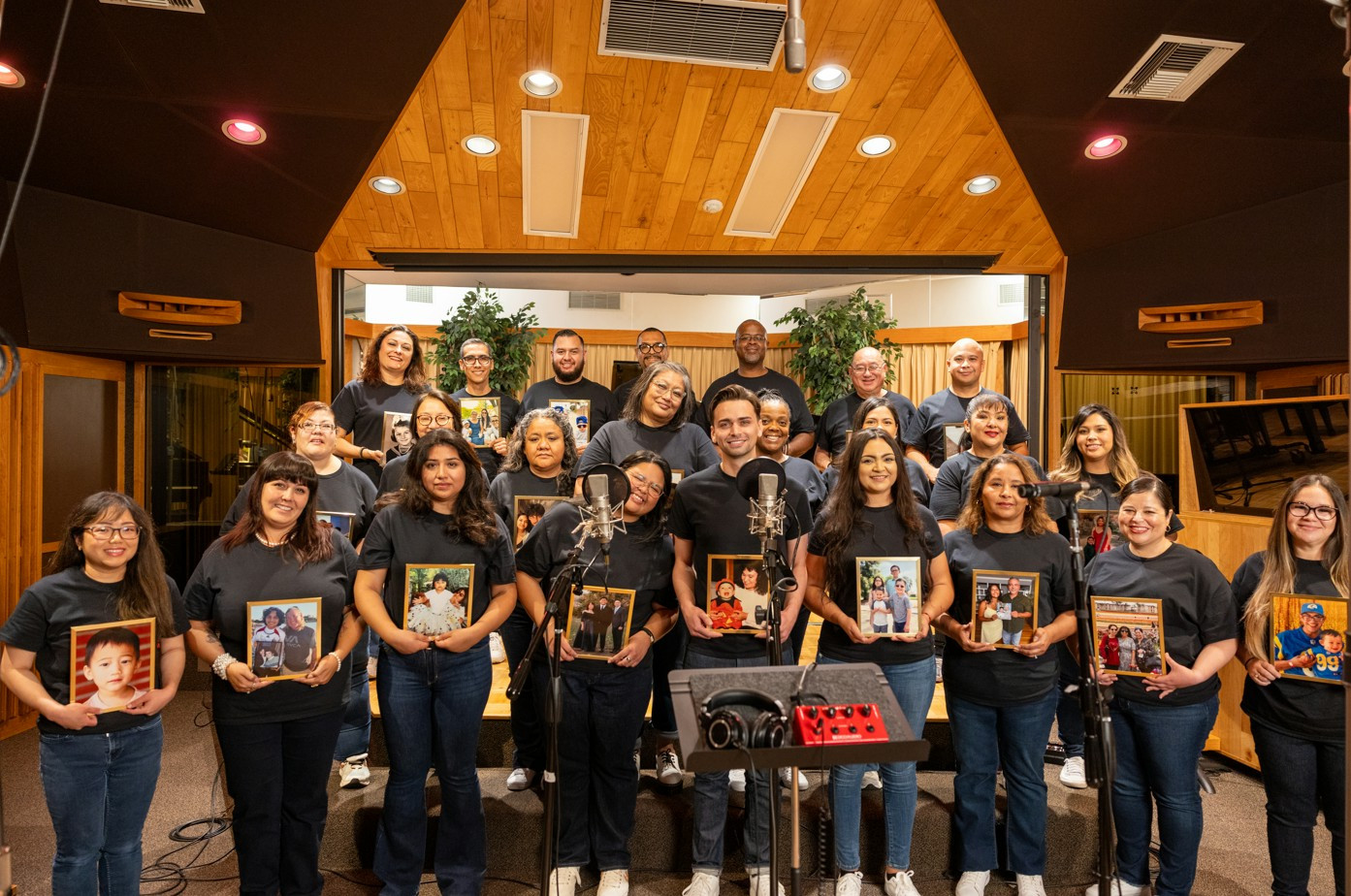 The AltaMed choir records a professional music video