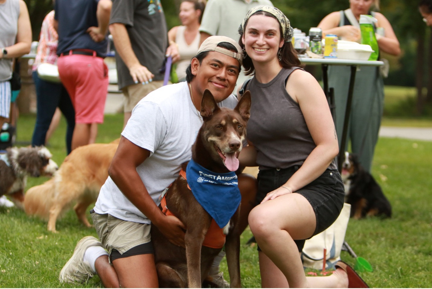 Colleagues, families, and friends enjoy food, games, and outdoor fun at First American’s annual summer picnic.