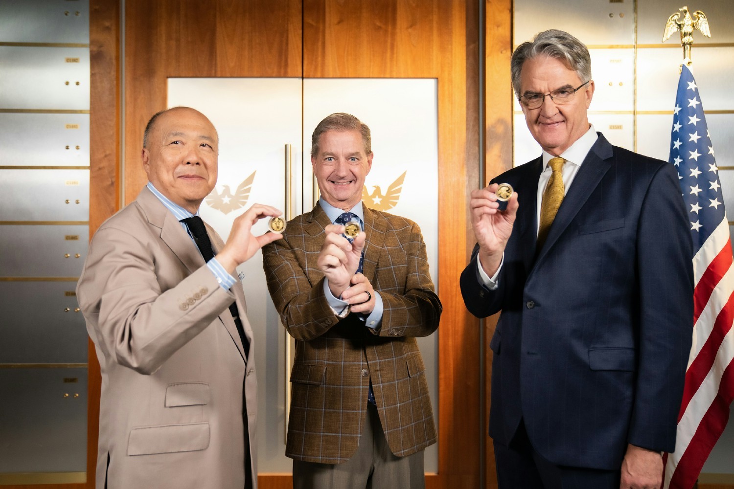 USMR President, Philip N. Diehl, Master Numismatist, John Rothans and Senior IRA Strategist, Edmund C. Moy
