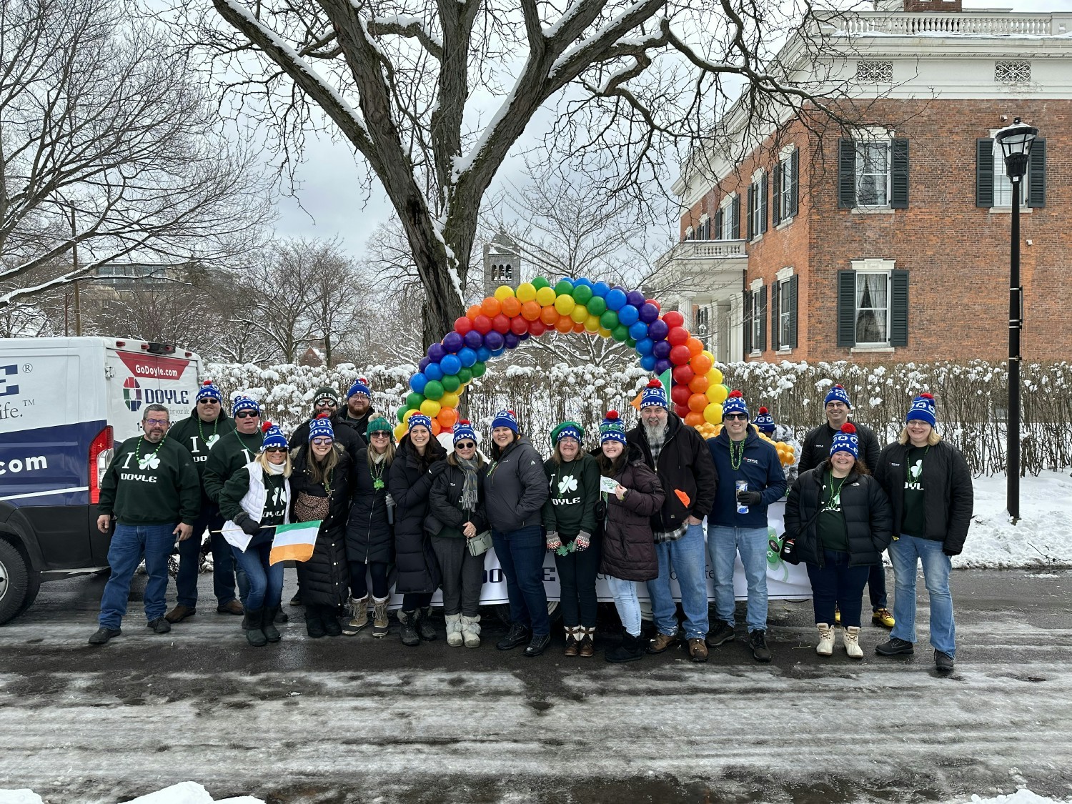Celebrating 104 years of Doyle Security with the Rochester, NY St. Patrick's Day parade