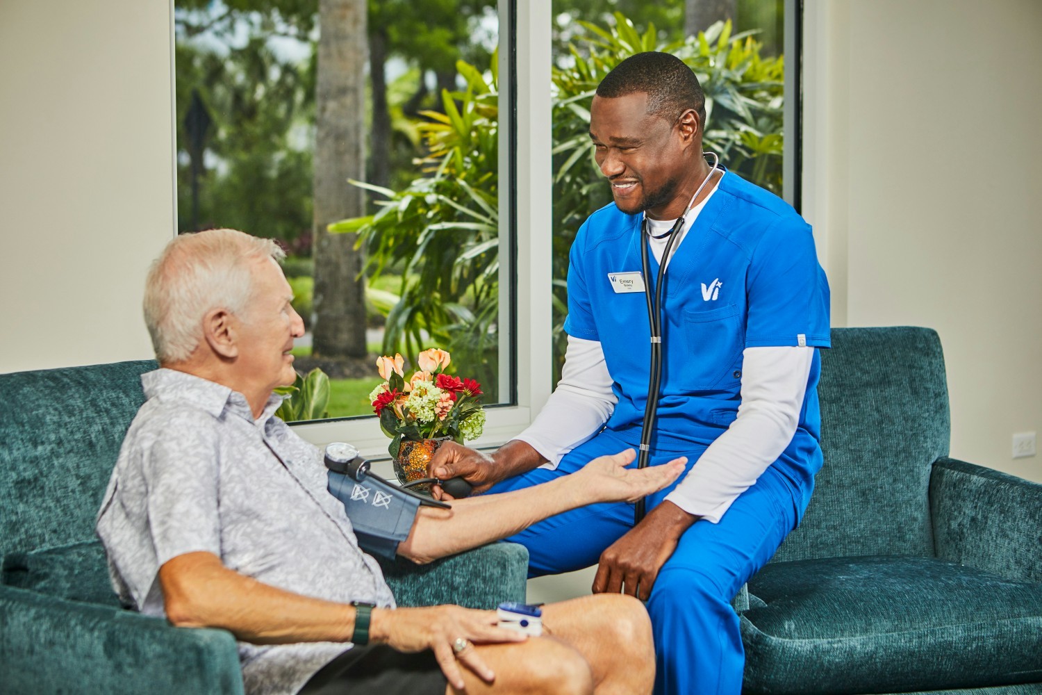 Vi's Care teams build relationships with residents and access certified nursing career ladders to advance their careers.