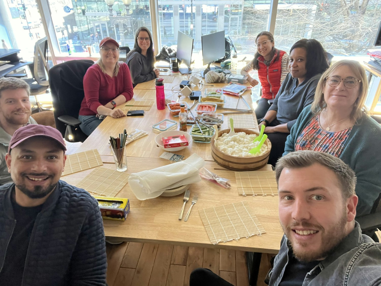 Sushi time at office