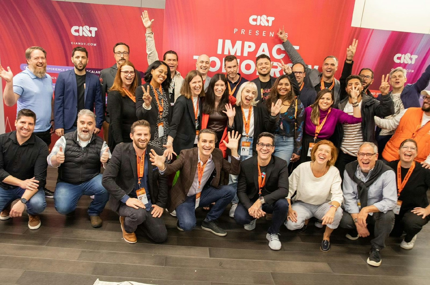 CI&T US team for an event