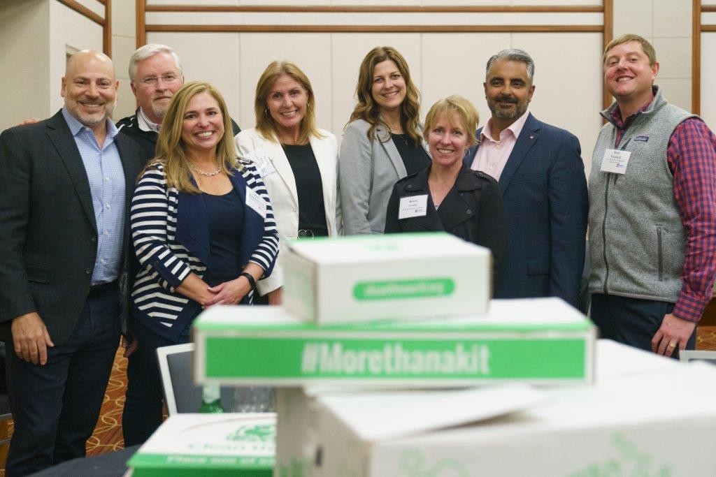 CEO Gary Bhojwani and team volunteer to create care kits for the community. 