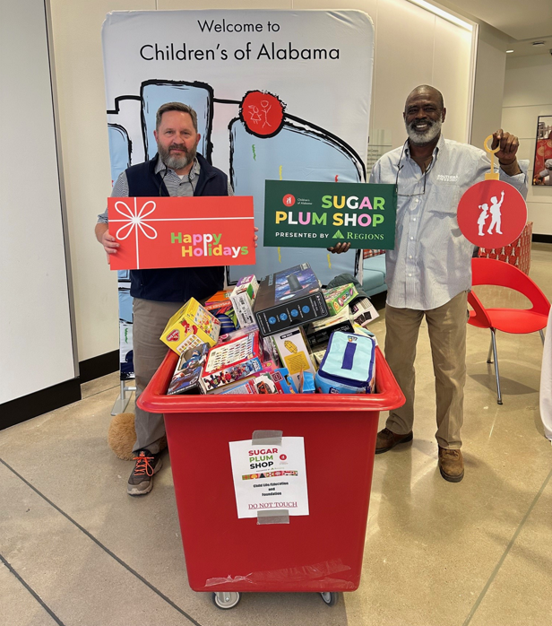 Our family members giving back to the community during the holidays.
