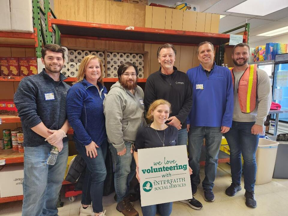 Members of our Chicago team ringing the bell for the Salvation Army