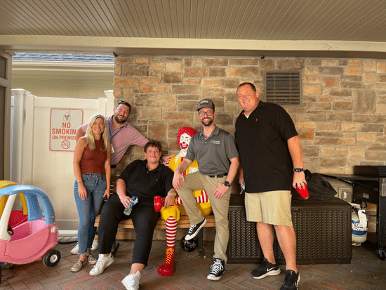 Members of our Syracuse team making dinner for families staying at the Ronald McDonald House of CNY