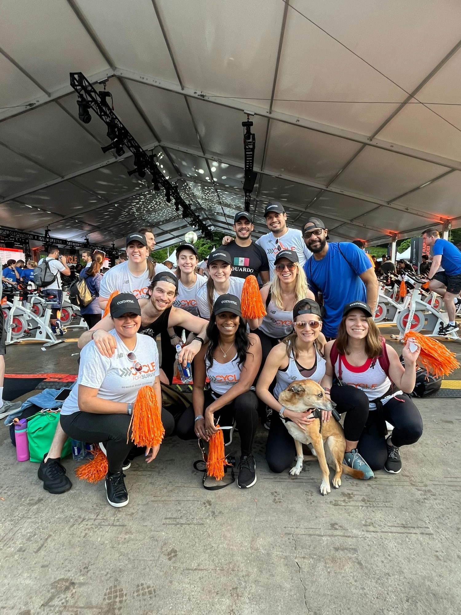 Convene's NYC team at our annual Cycle For Survival fundraising event