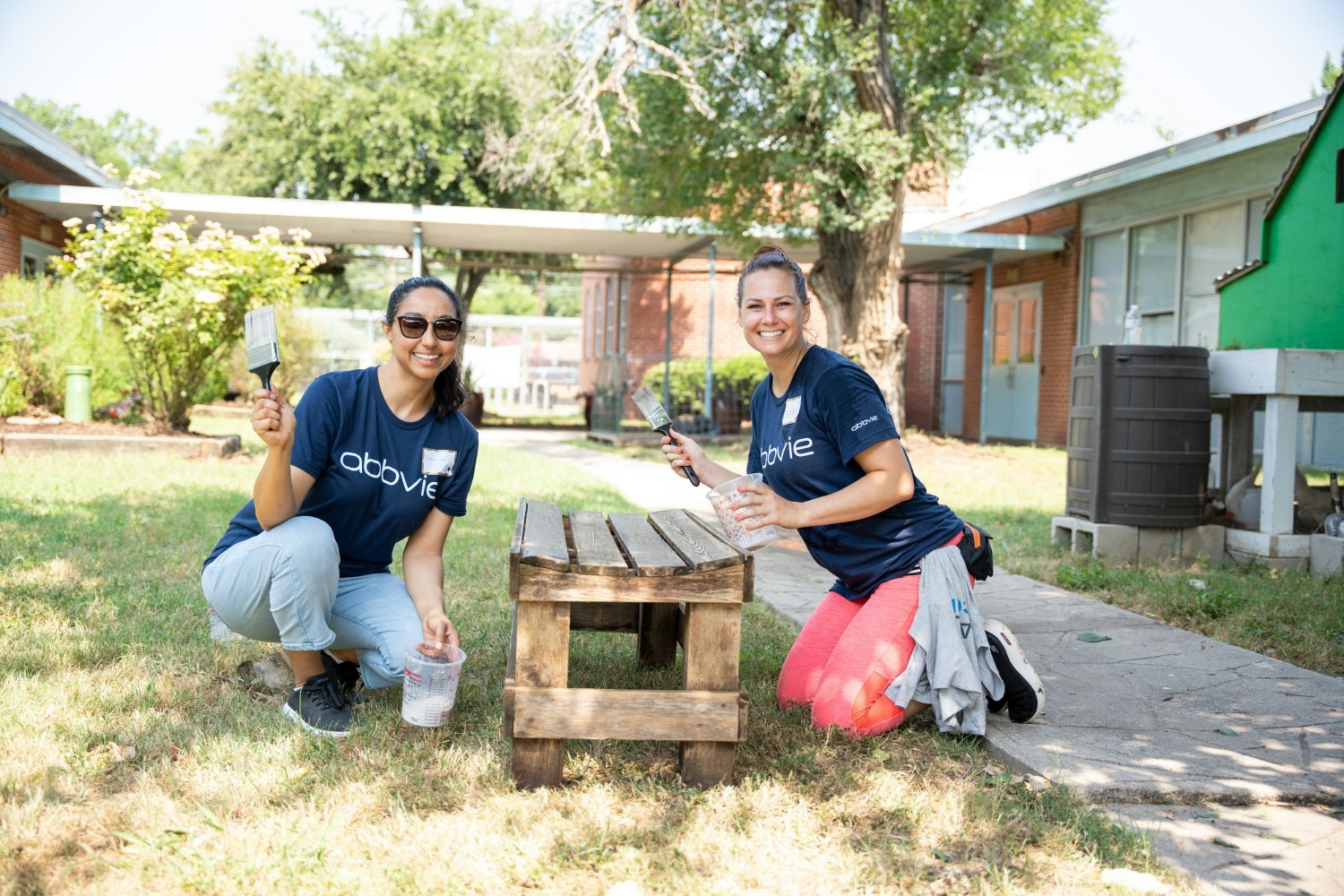 AbbVie employees volunteer during the company’s eighth annual Week of Possibilities, a global volunteering program.