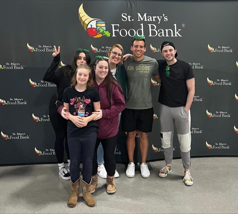 Some of the WilsonHCG volunteers at St Mary's Food Bank