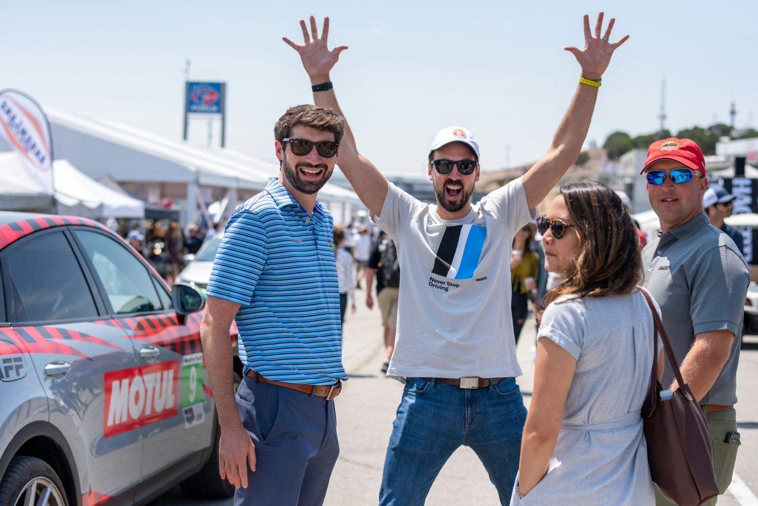 Hagerty team members onsite at Monterey Car Week, one of the most anticipated automobile events in California every year