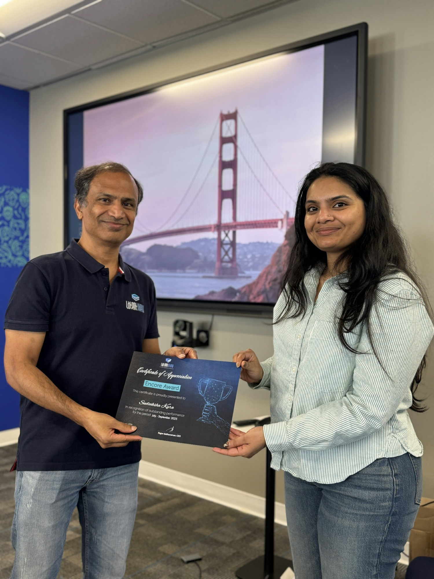 Our CEO honoring leadership that guided customers’ digital journeys and delivered real results.