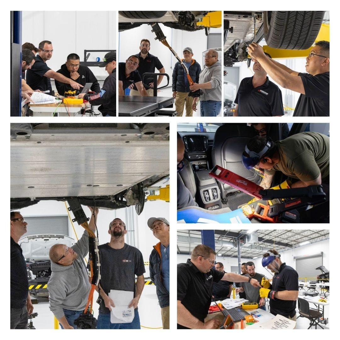 I-CAR technicians in action - driving our mission forward through safe, quality repairs that save lives every day. 