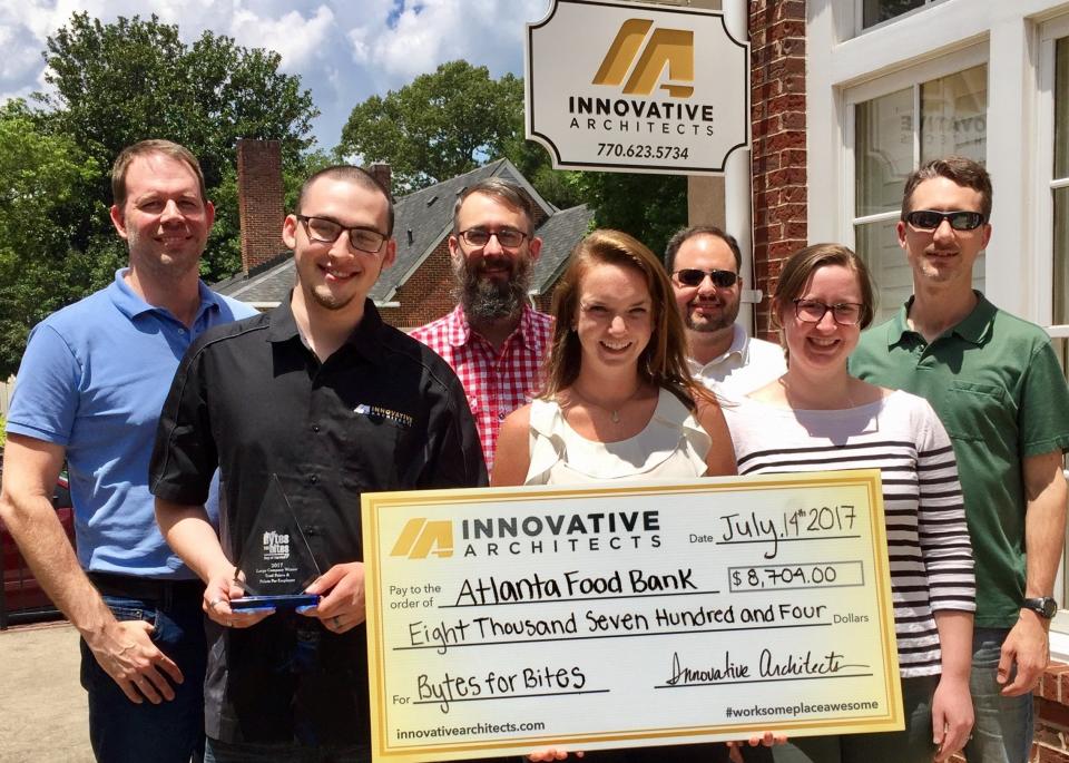 Interns Create Serious Competition in the Food Drive