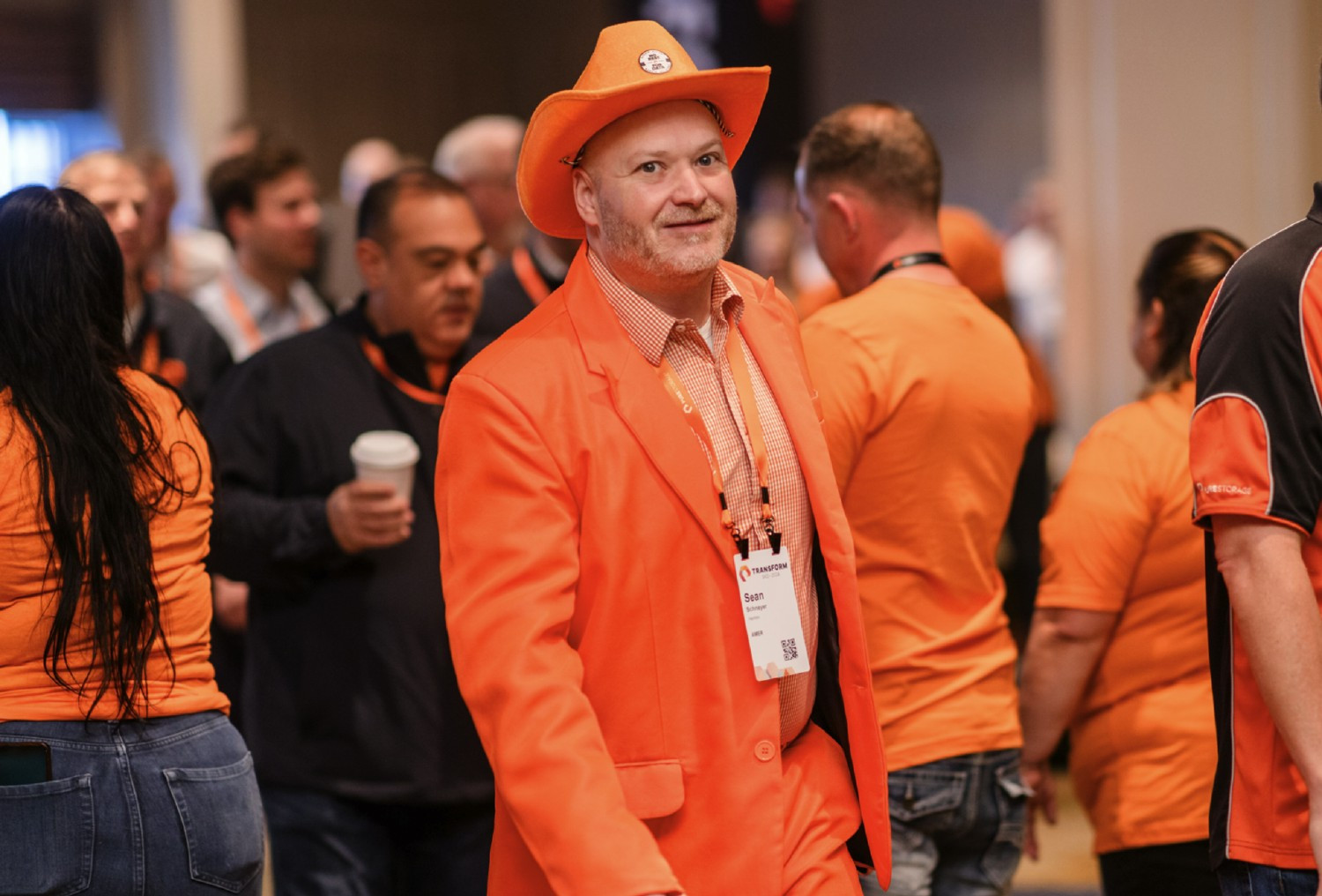 Pure Storage employees seriously know how to rock orange. 