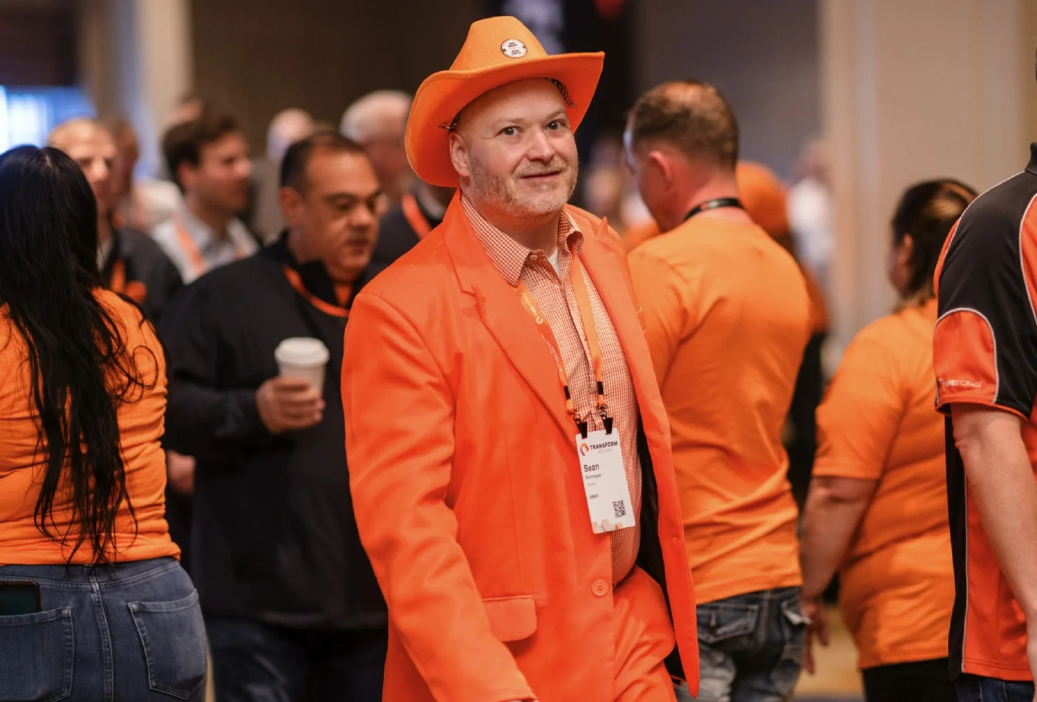 Pure Storage employees seriously know how to rock orange. 