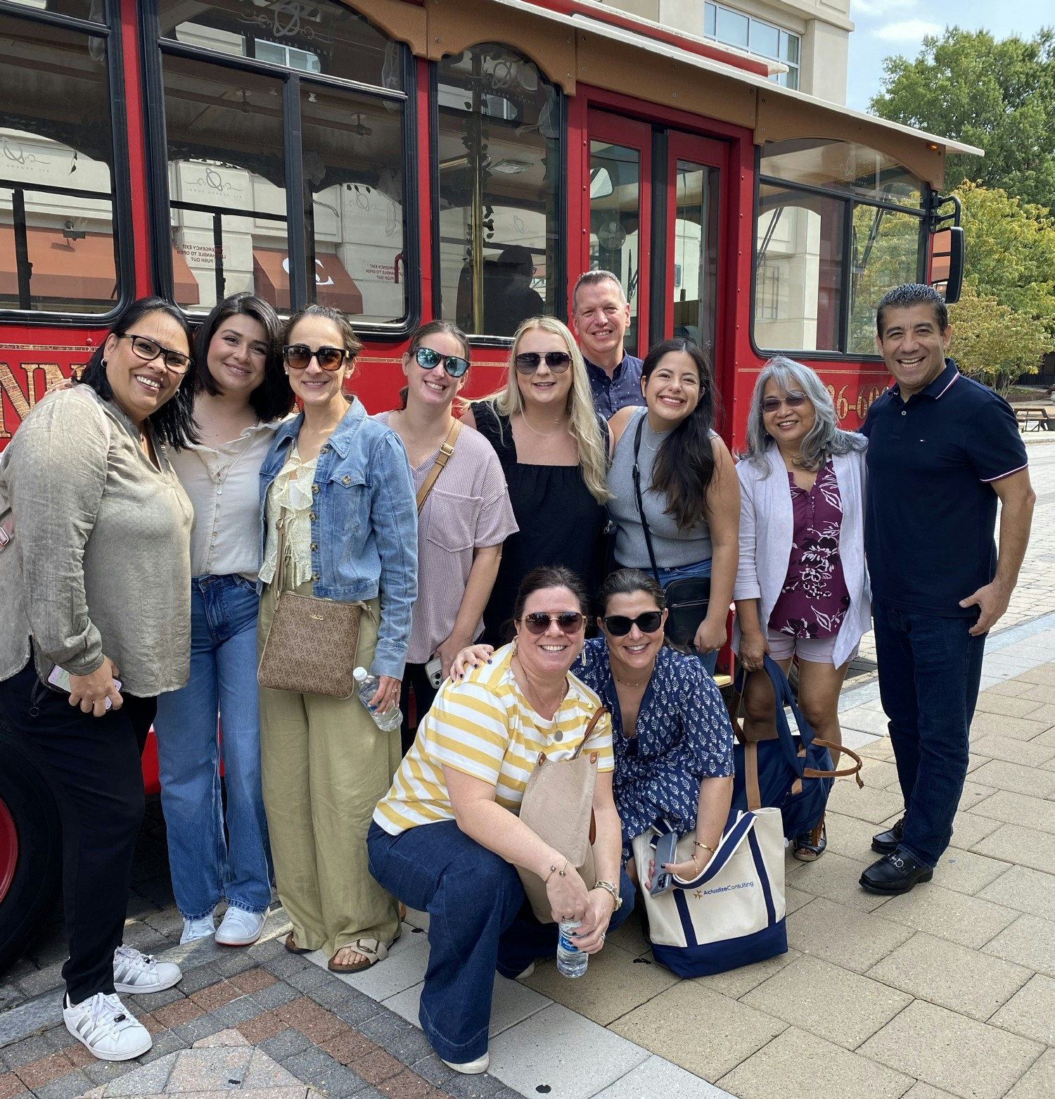 Actualize Consulting enjoyed a trolley ride, seeing the sights, and getting to know each other. 