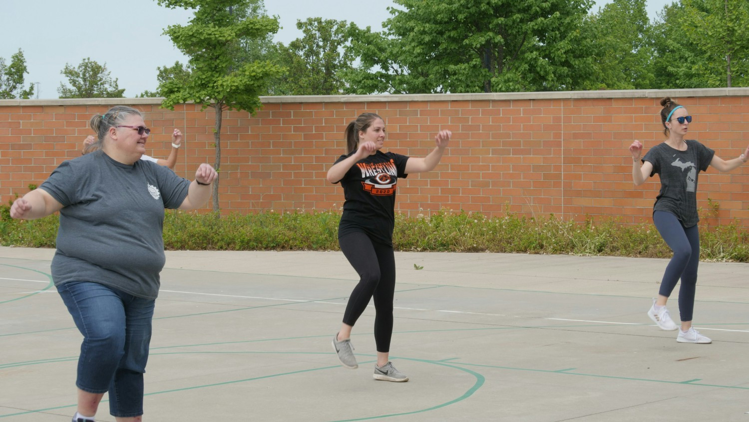 When the weather gets warmer, Peckham offers free group exercise classes to staff and clients.