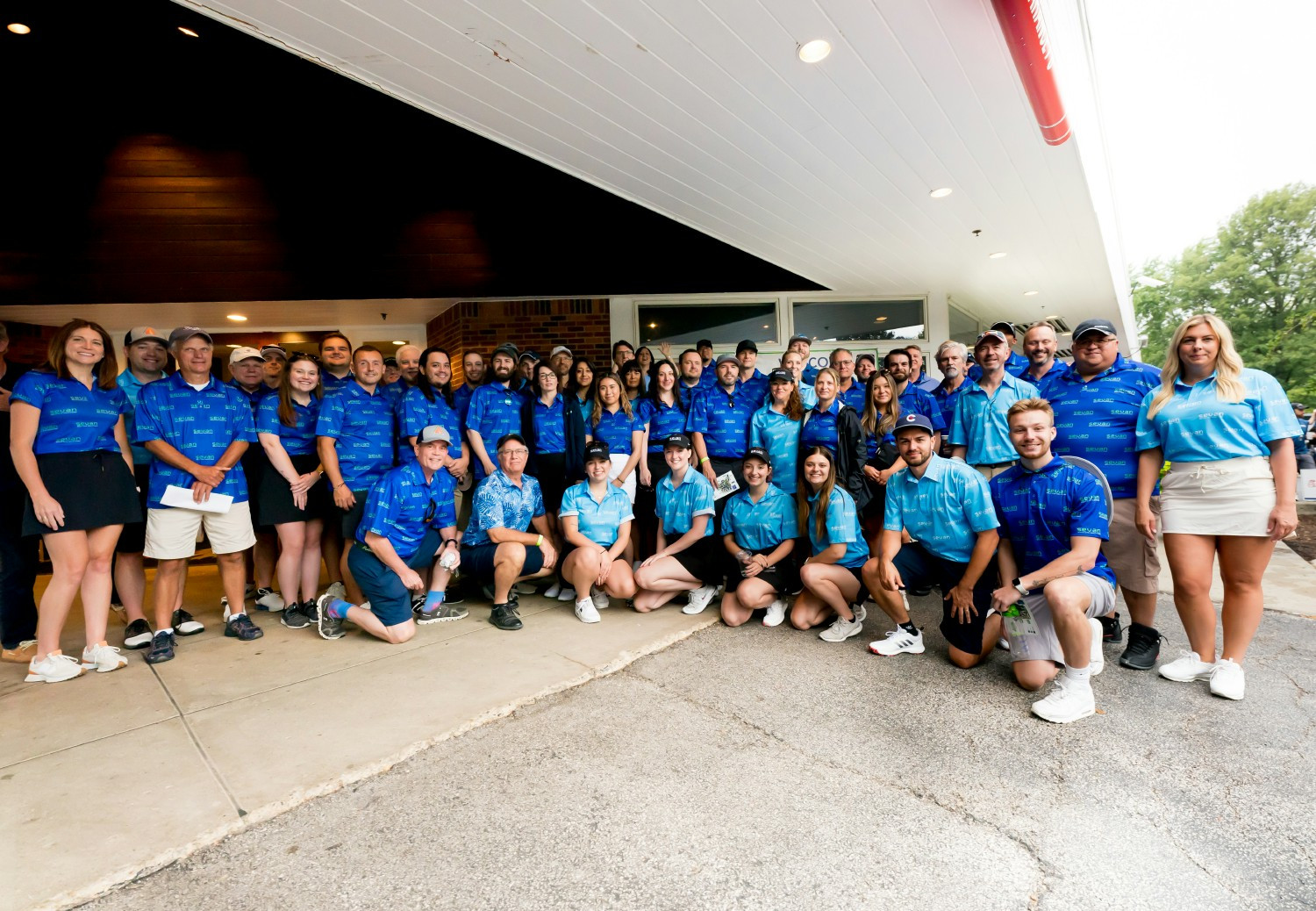 Sevan's Downers Grove team attends a bowling event. 