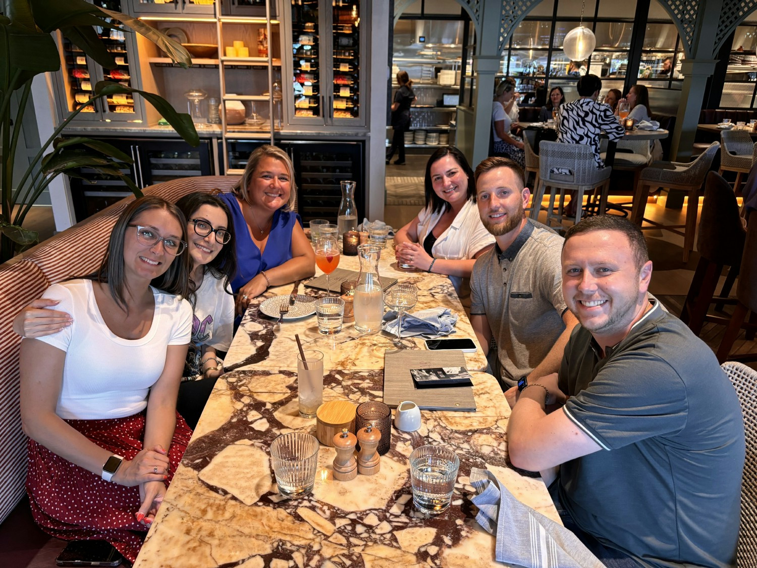 Having dinner with our remote workers!