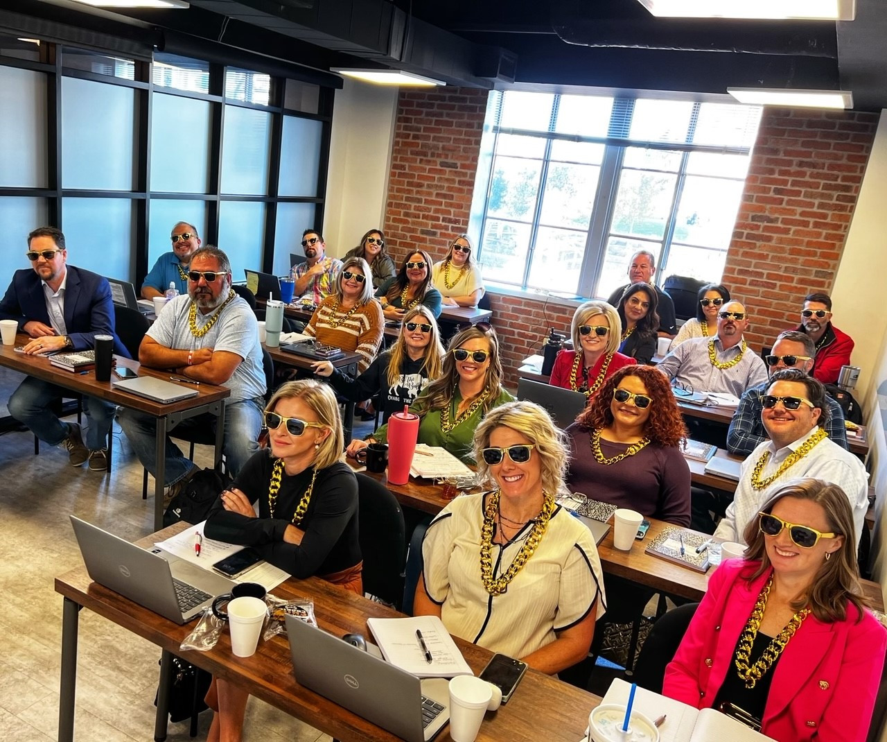 Our teammates in Midland, TX had some fun at a training conference with a “Future’s so bright…” theme!
