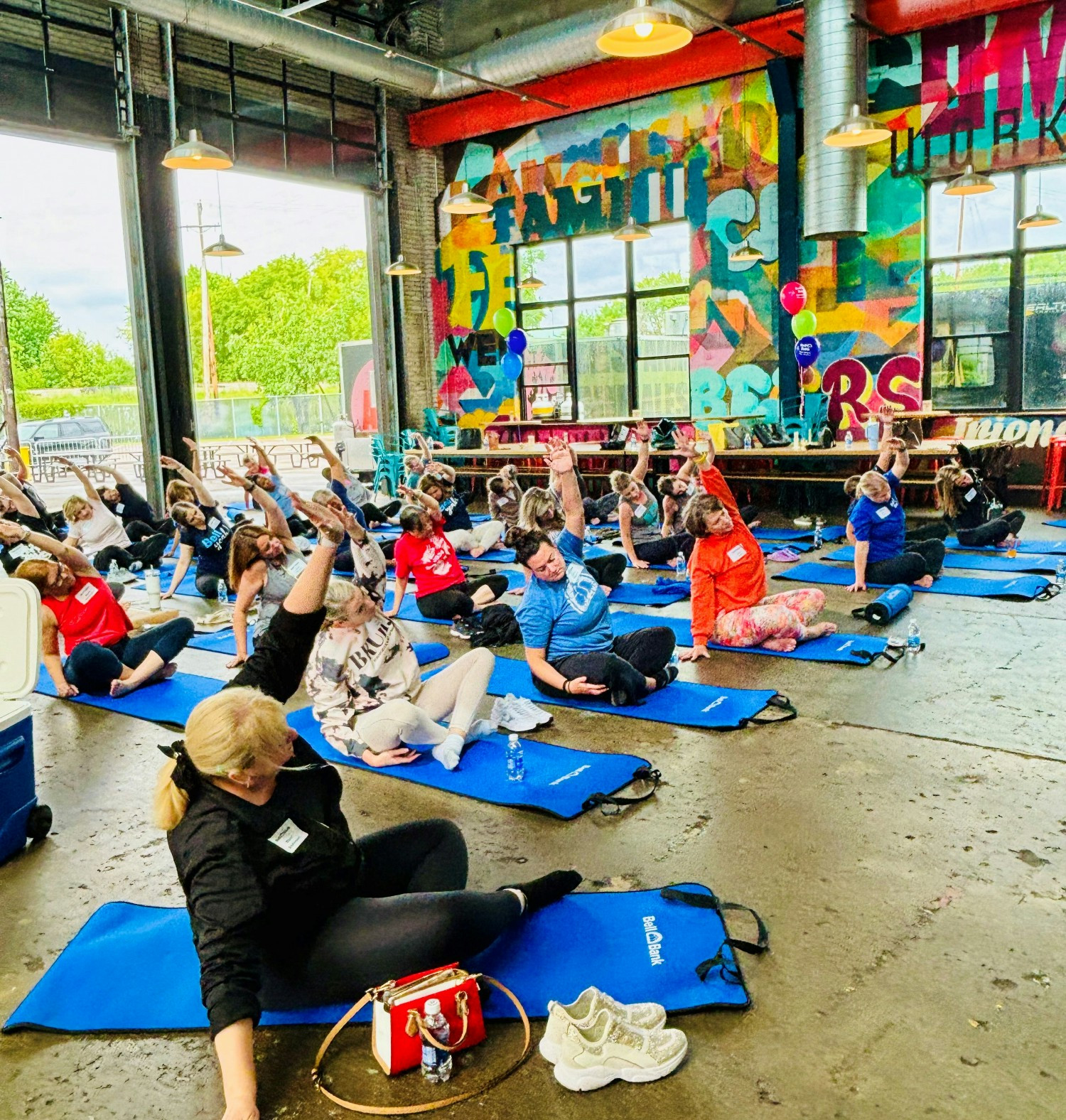 Bell’s Twin Cities Women’s Leadership group celebrates National Yoga Day.