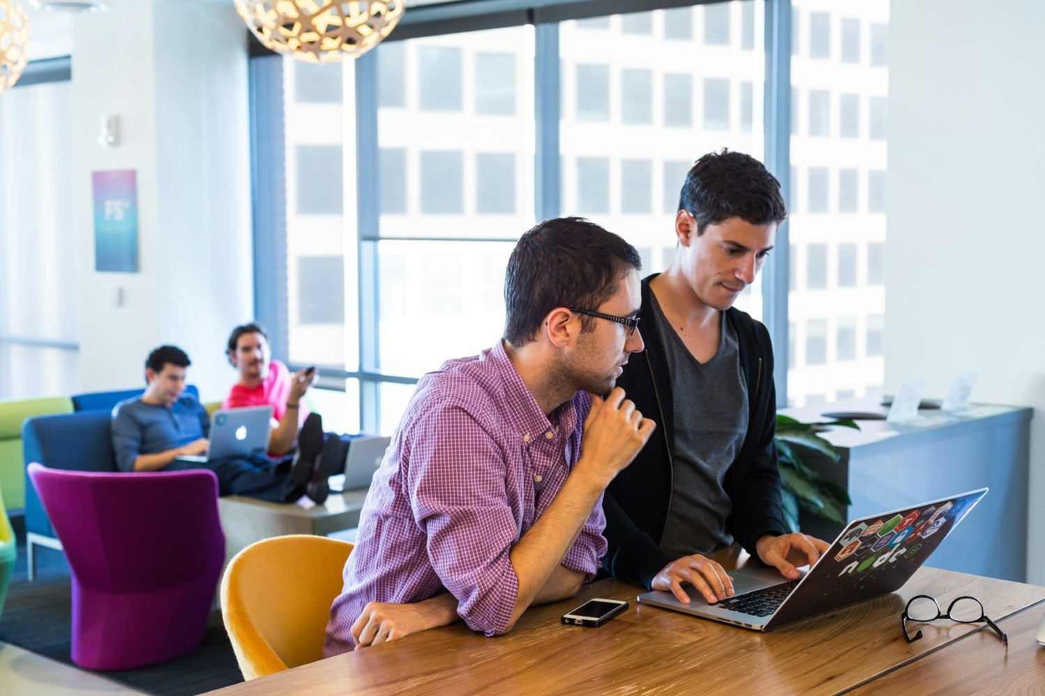 Employees at New Relic HQ. Photo Credit: New Relic