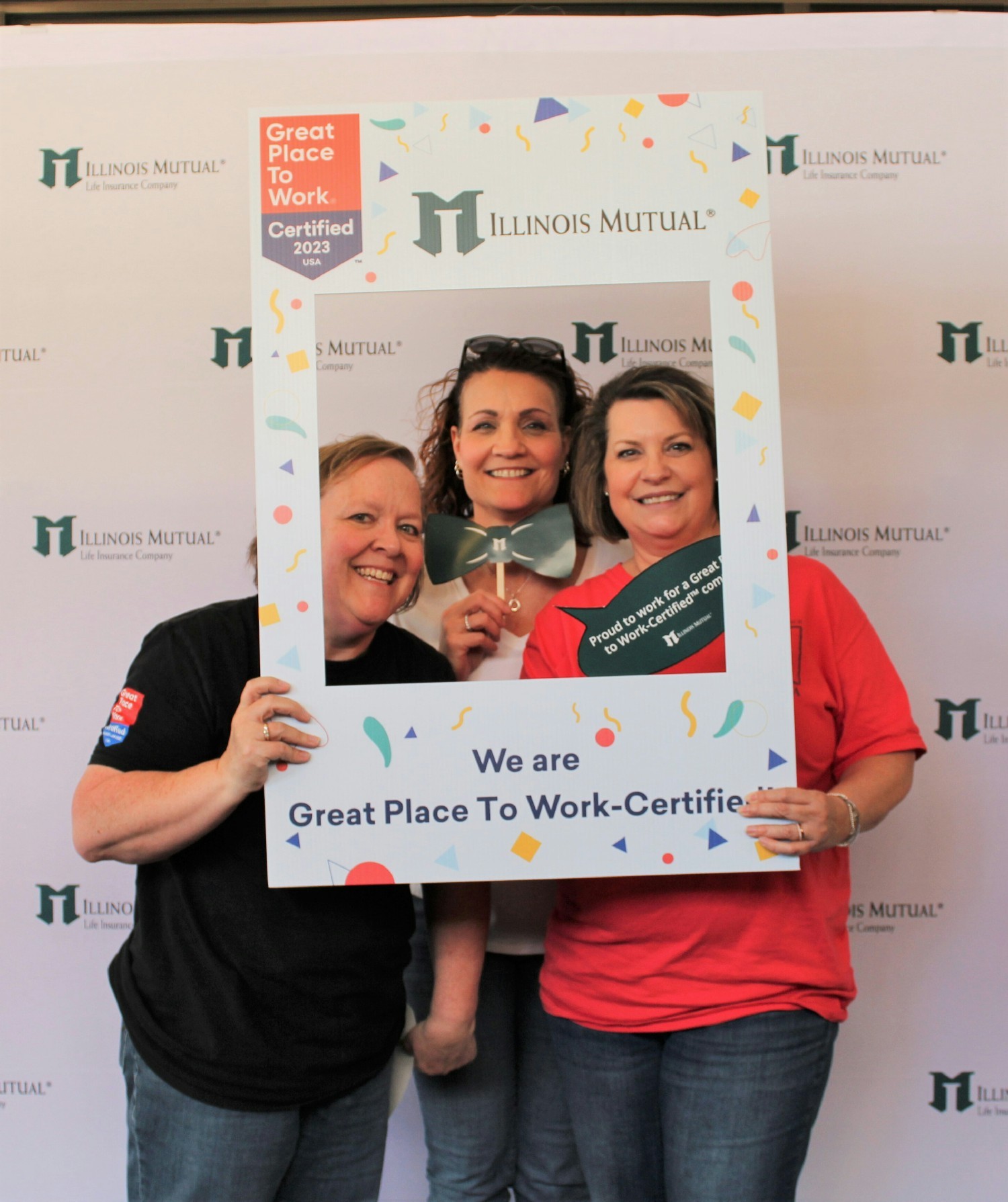 Employees had a great time taking selfies during our Great Place to Work certification celebration.
