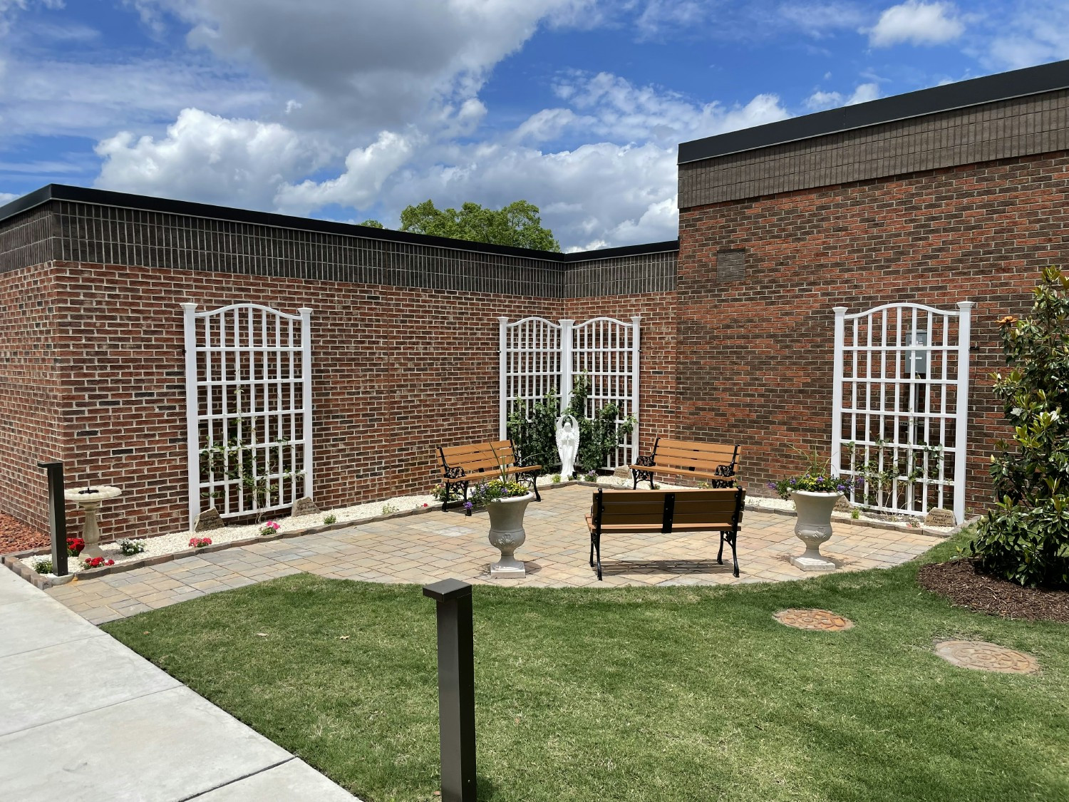 Memorial Garden dedicated to associates who have passed. 
