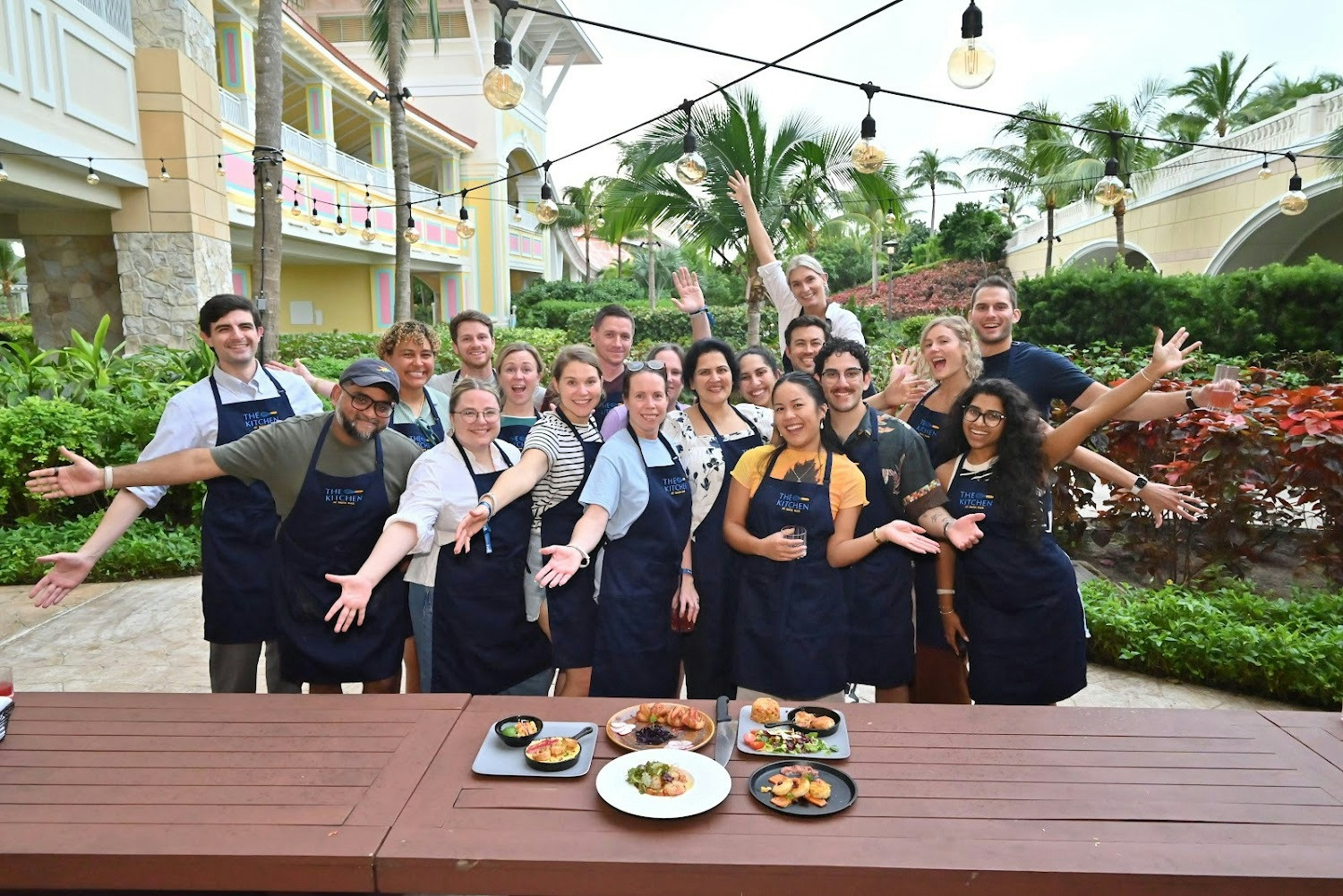 Finitians enjoy a cooking class together during our company trip.