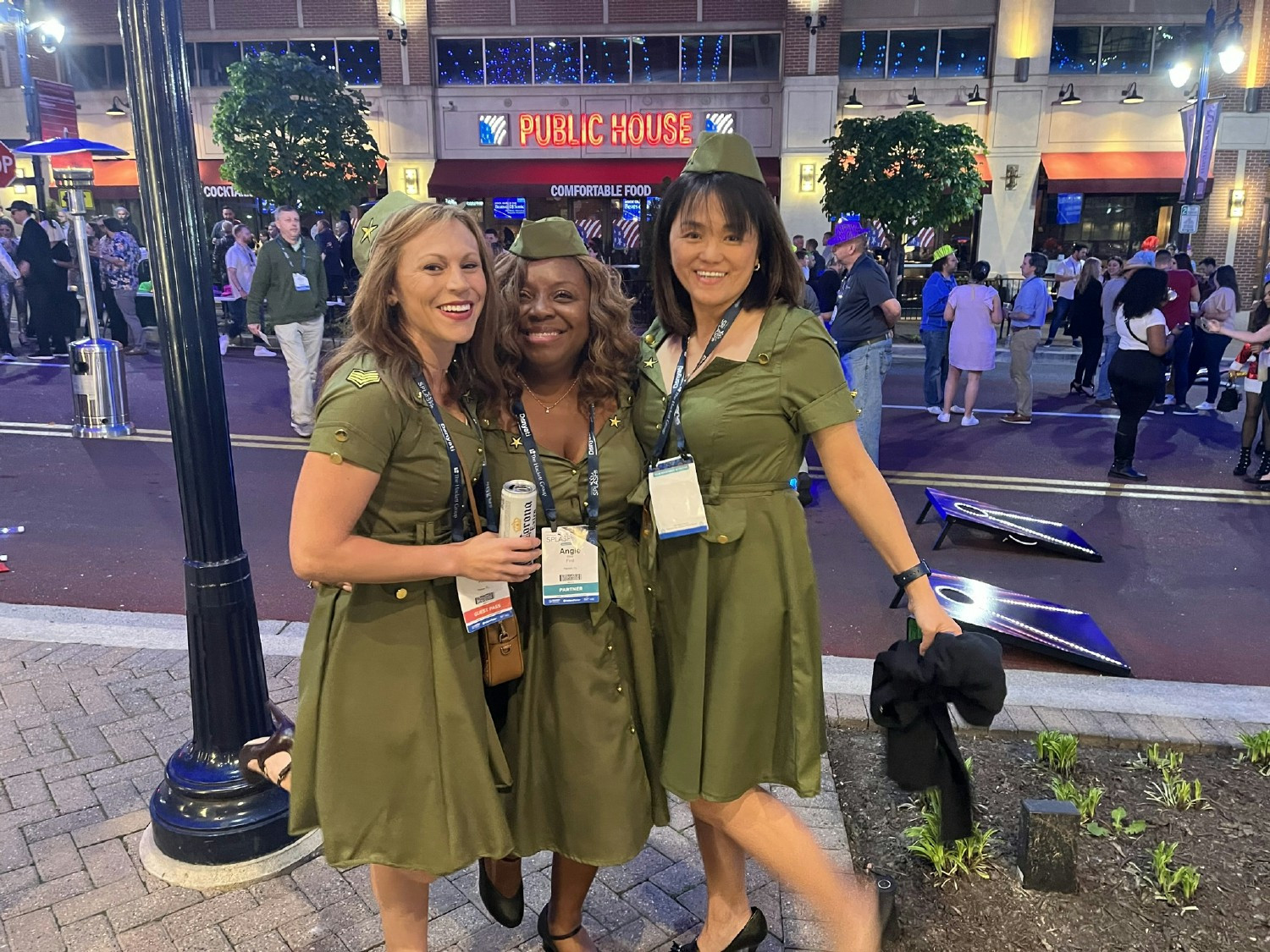 Finitians celebrating the end of a popular industry conference.