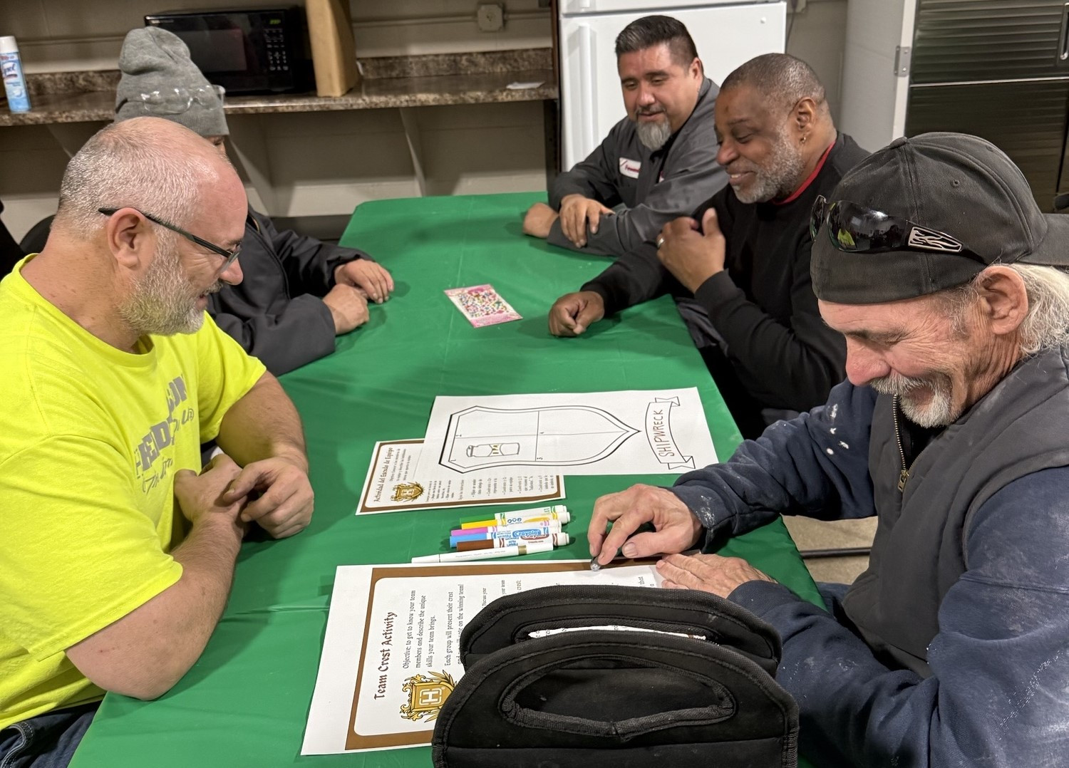 Hendrickson employees joining in on one of the monthly teambuilding events. 