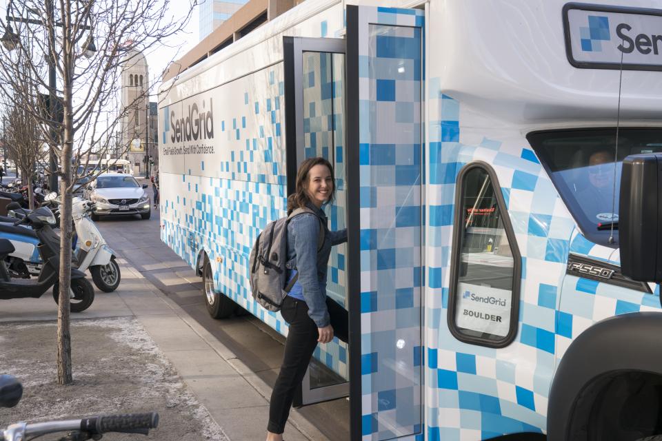 SendGrid's Wifi Shuttle Bus in Denver, CO